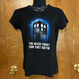 Black Graphic Doctor Who T-Shirt